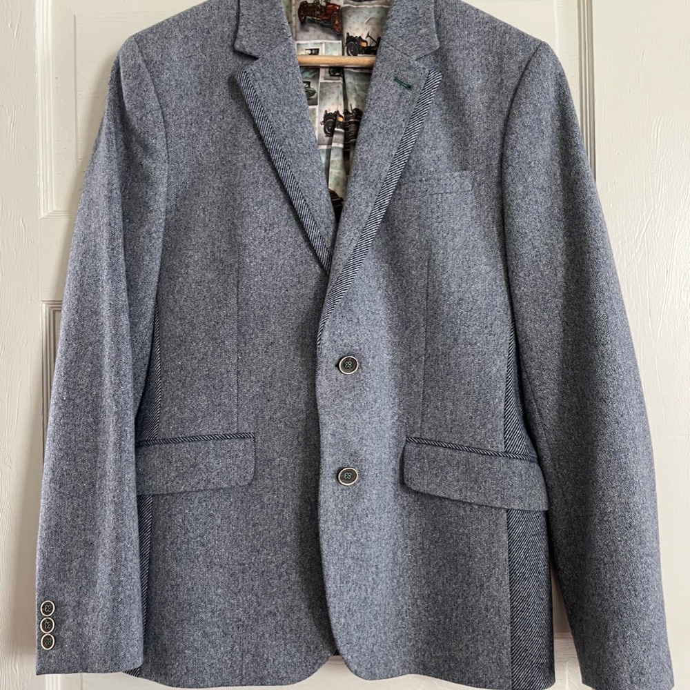 Ted Baker London Wool Blazer – Gray, Size 3 (US Medium)